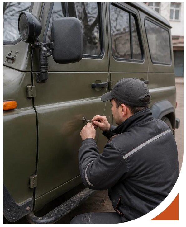 Профессиональное вскрытие автомобиля УАЗ без повреждений в Лыткарине